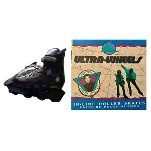 Retro Wayne Gretzky Ultra Wheels In-Line Roller Skate Black Buckle/Lace, M’s 11